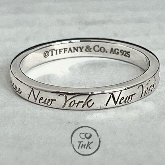 Rare & Retired - Tiffany & Co Notes Fifth Ave Ring - Size 4 - Picture 7 of 16